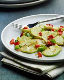 Chayote salad on a plate