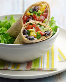 Maria's Veggie Wrap in a bowl