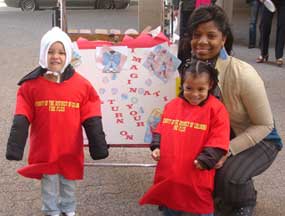 Family participating in Turnoff Event