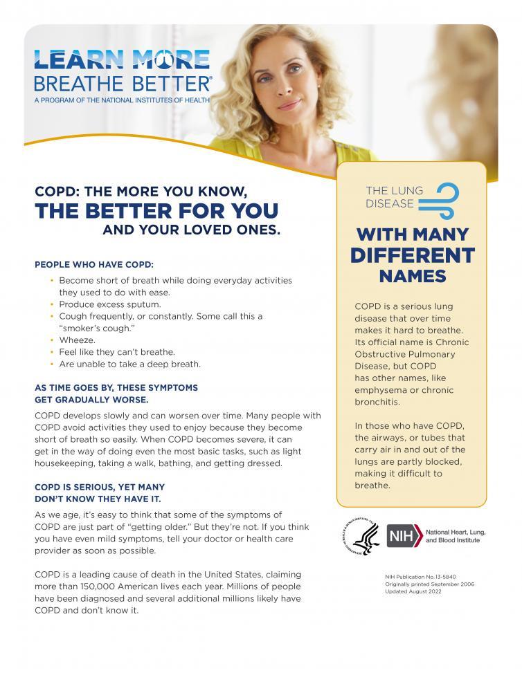 COPD: Are You At Risk? Fact Sheet | NHLBI, NIH